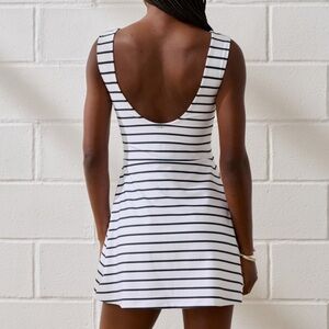 Abercrombie & Fitch Black and White Striped Dress